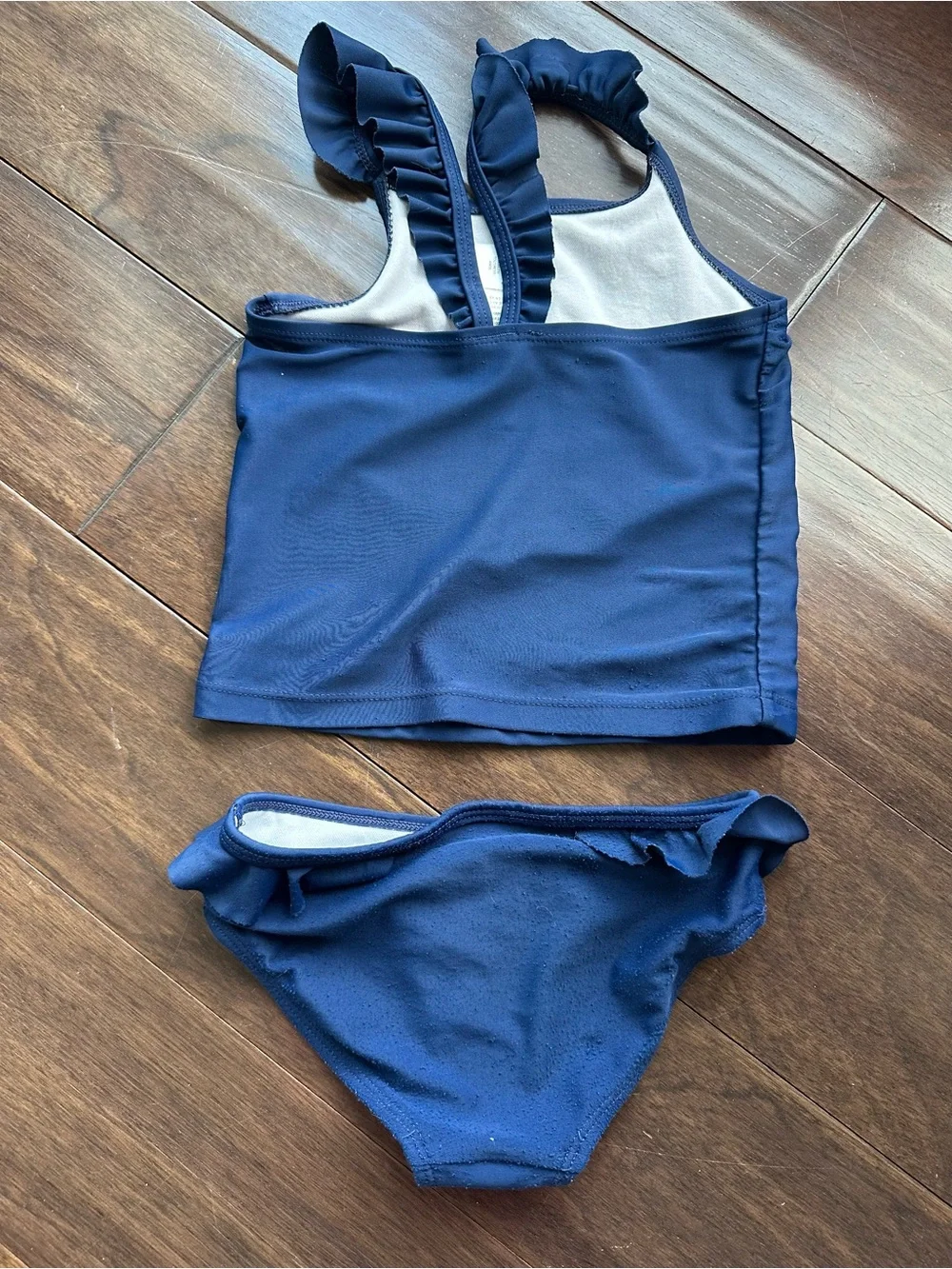Girls Navy Cherry Tankini Size 5